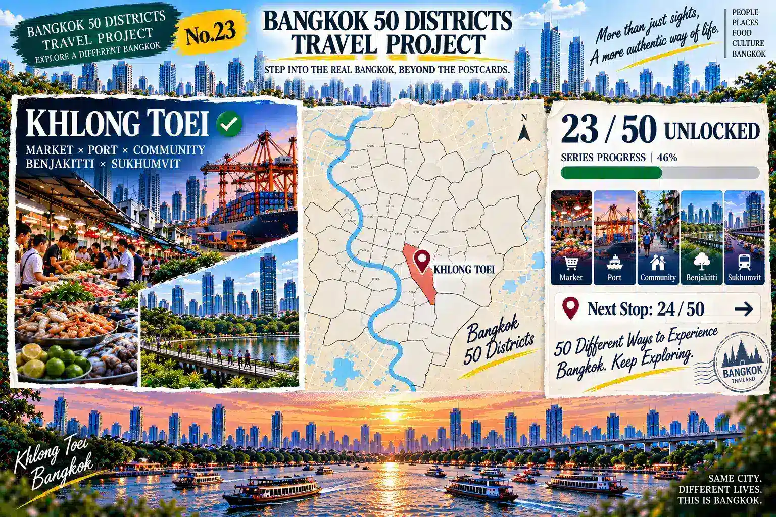 Khlong Toei: From Khlong Toei Market to Bangkok Port: Another Urban System Hidden Beside the Skyscrapers — 09