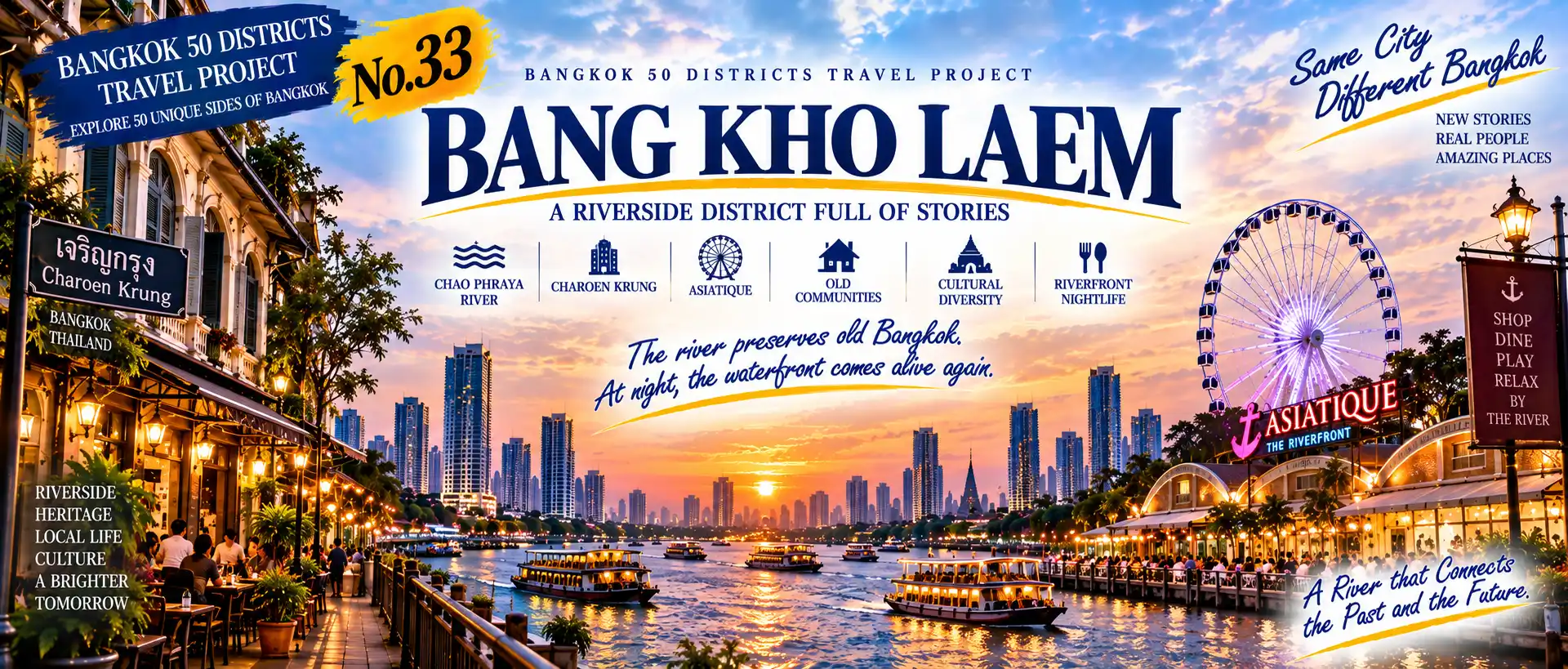 Bang Kho Laem: Following the Chao Phraya South: Old Streets, Local Communities and a Riverfront That Comes Alive at Night