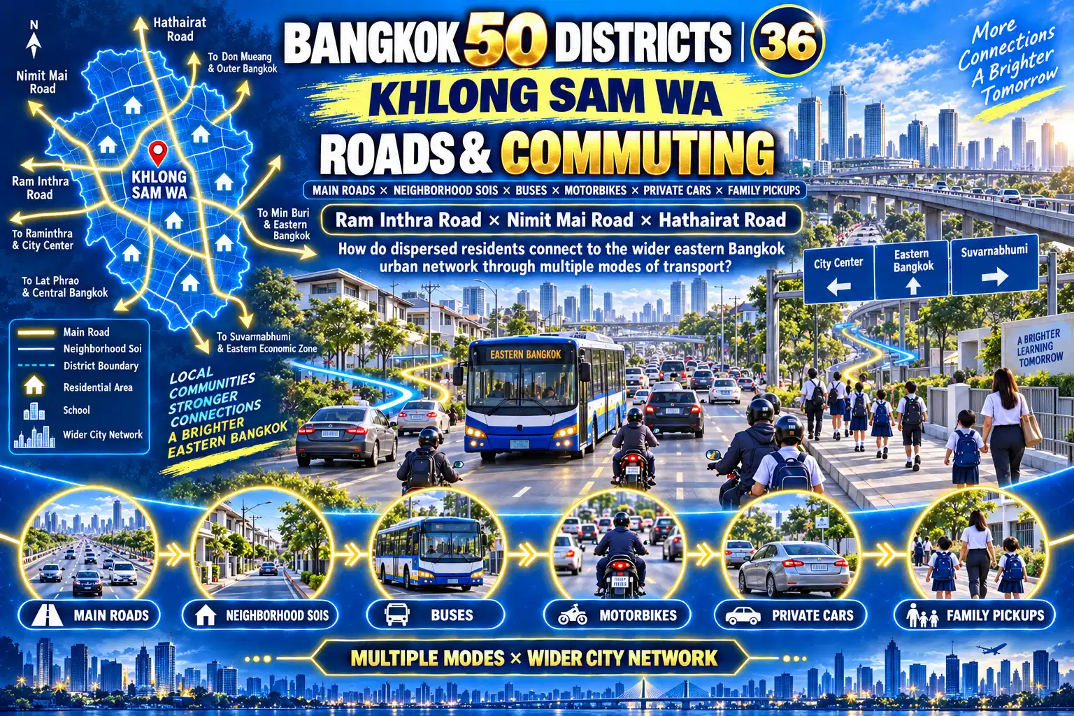 Khlong Sam Wa: Canals × Low-Rise Communities × Family Life × Eastern Bangkok’s Continued Expansion — 05