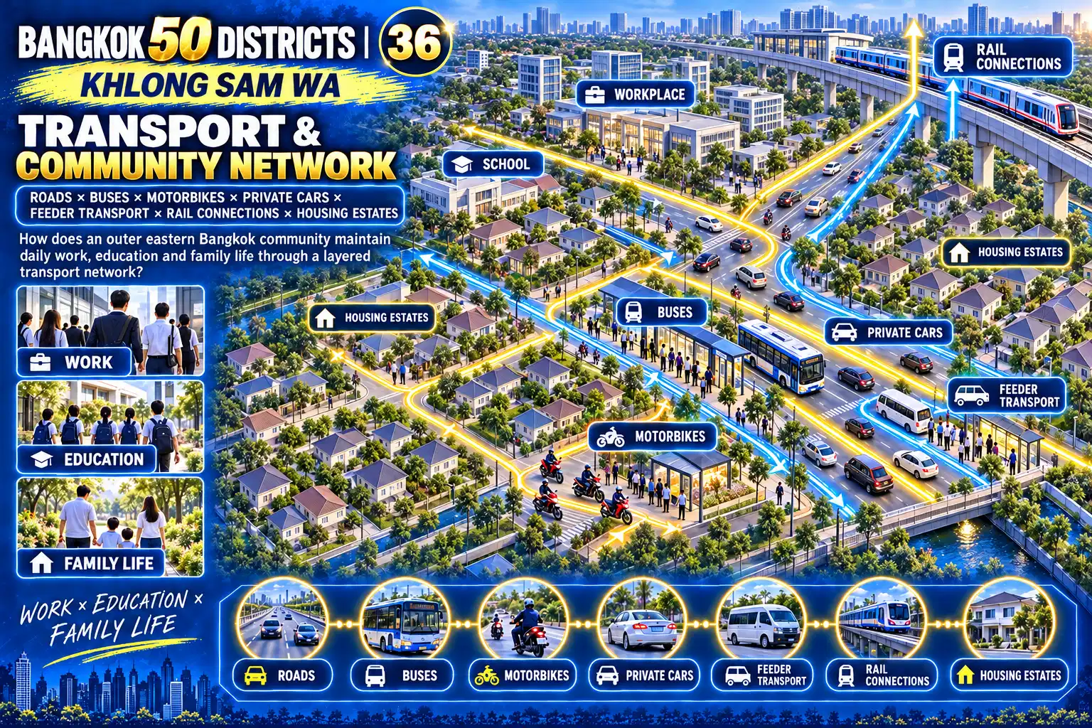 Khlong Sam Wa: Canals × Low-Rise Communities × Family Life × Eastern Bangkok’s Continued Expansion — 08