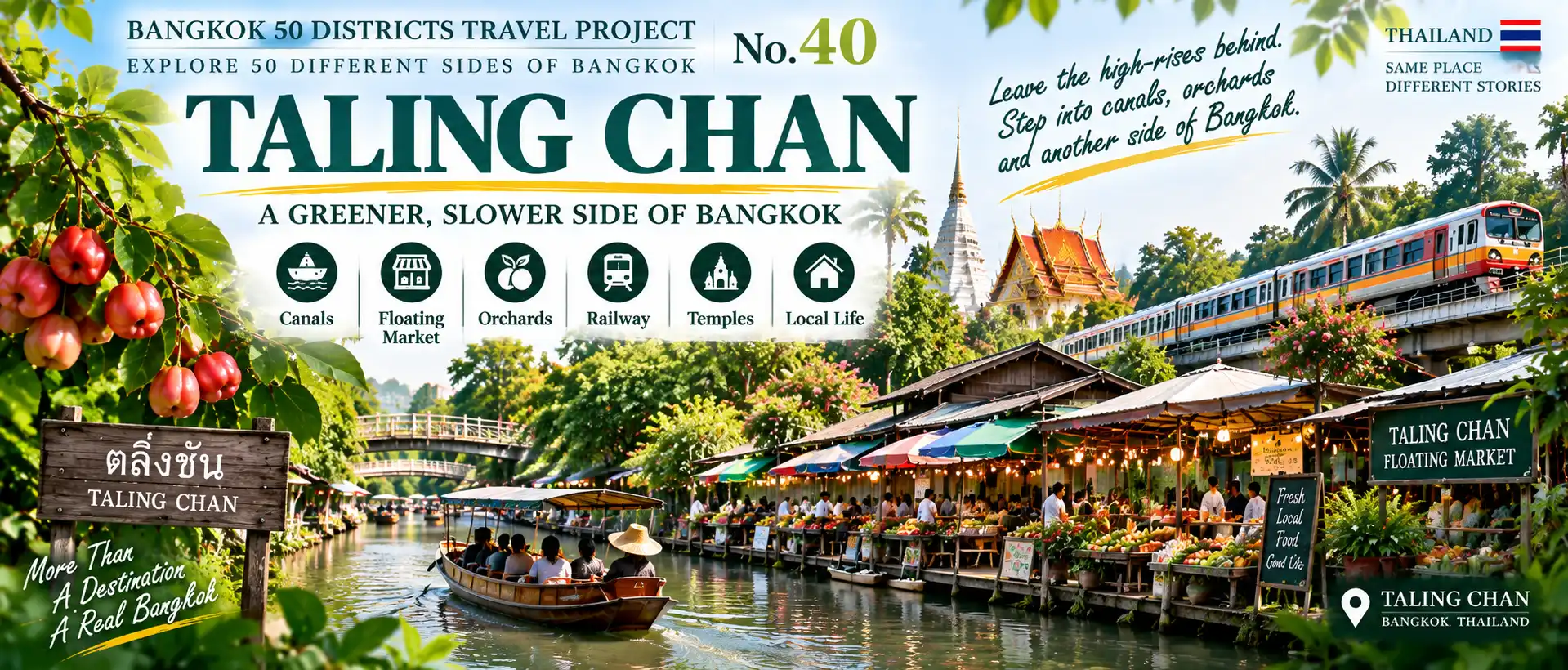 Taling Chan: From High-Rises to Canals and Orchards: Discovering a Slower Side of Bangkok