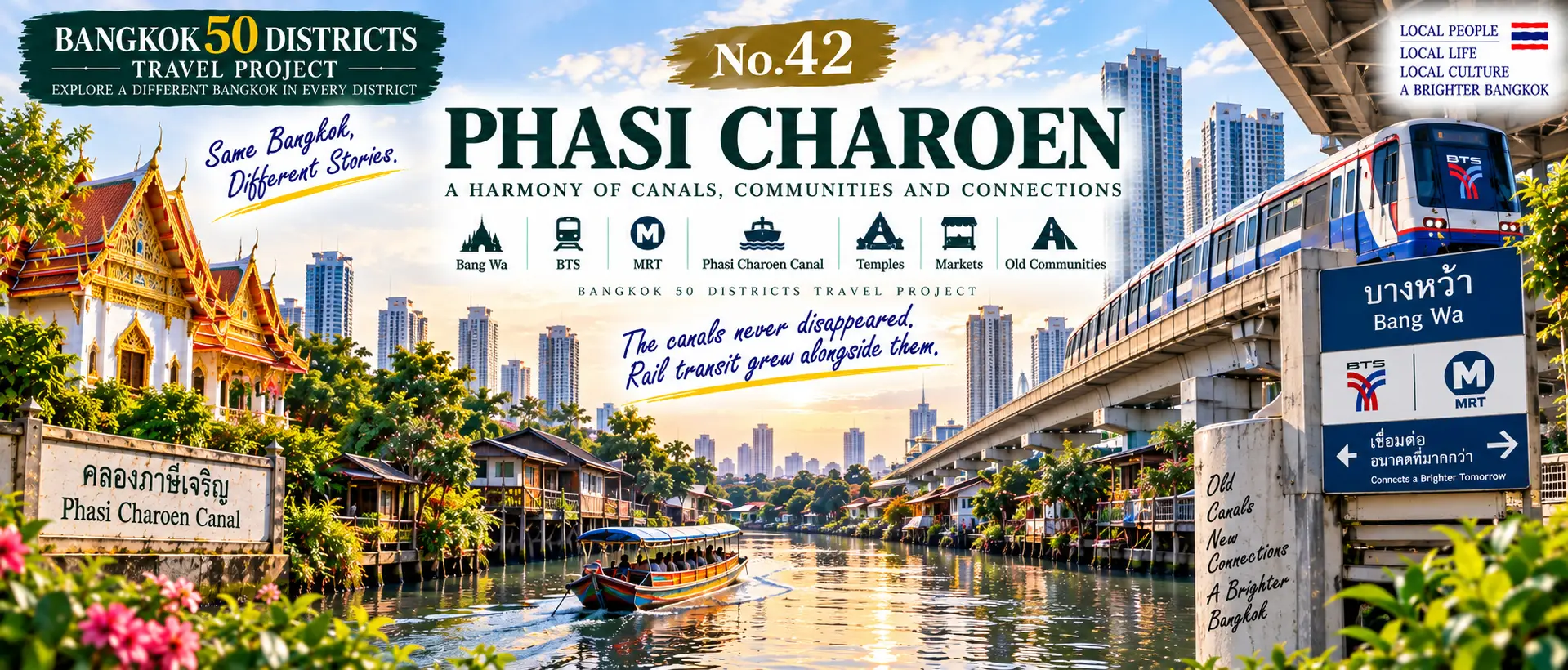 Phasi Charoen: The Canals Never Disappeared: Exploring a West Bangkok Where Waterways and Rail Transit Meet