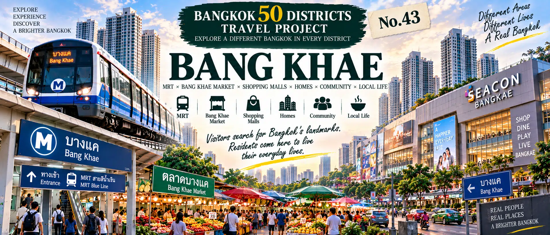Bang Khae: As Rail Transit Moves West: Exploring the Markets, Commerce and Residential Communities of Everyday Bangkok