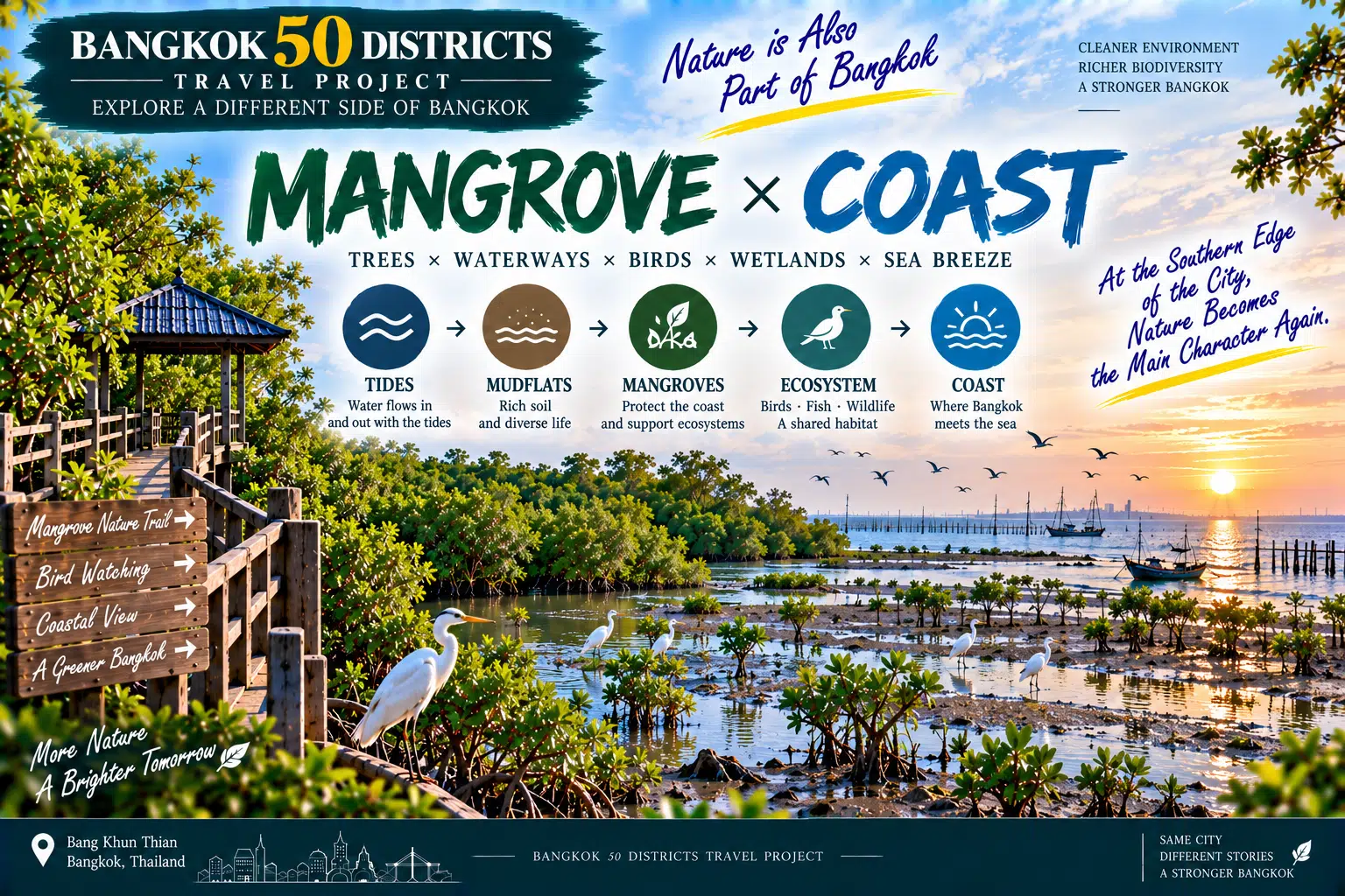 Bang Khun Thian: Bangkok Has a Coast Too: From City Roads to Mangroves and the Gulf of Thailand — 03