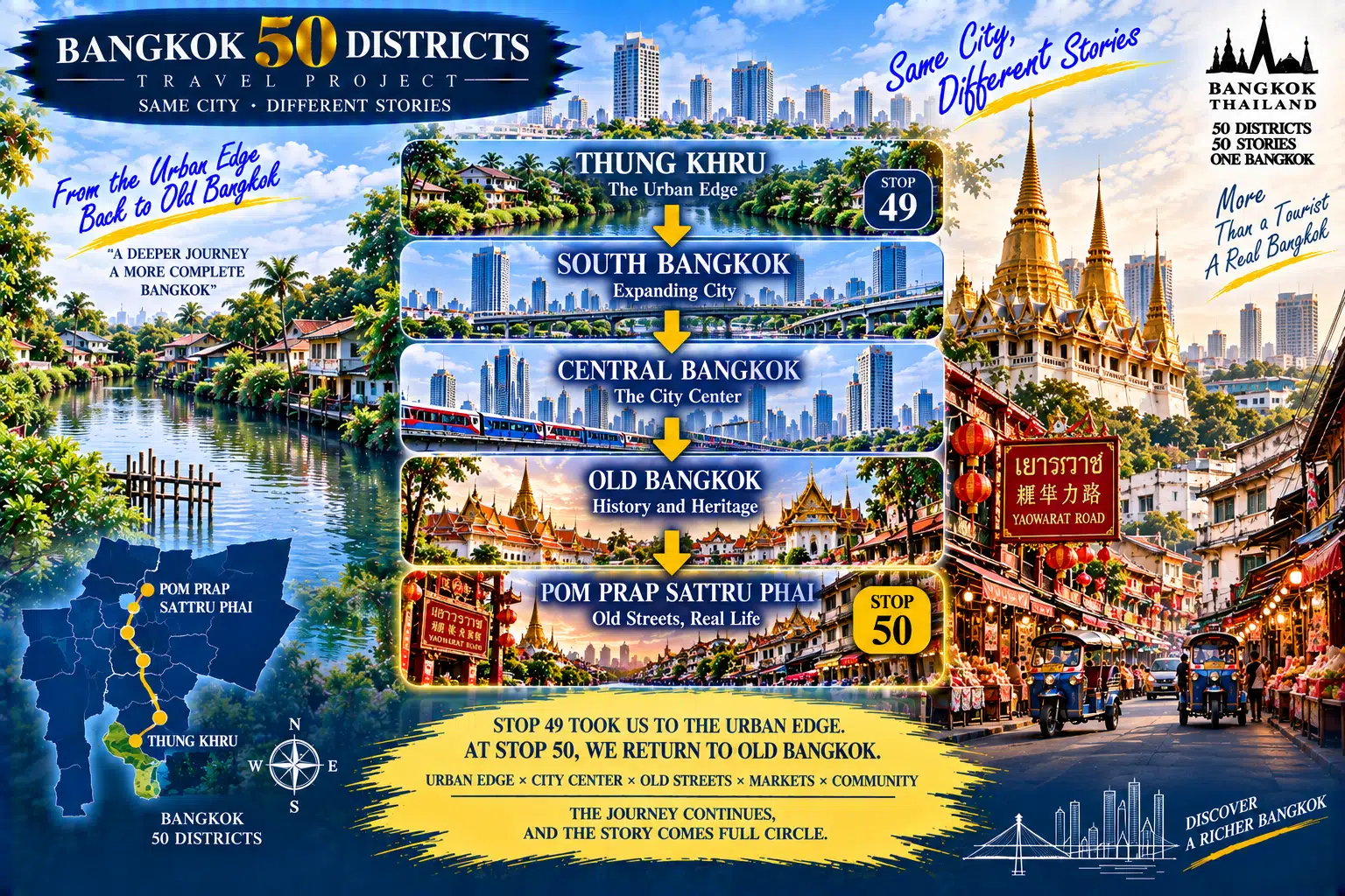 Pom Prap Sattru Phai: The Final Stop, Back to Old Bangkok: Streets, Temples, Markets and Urban Memory — 01