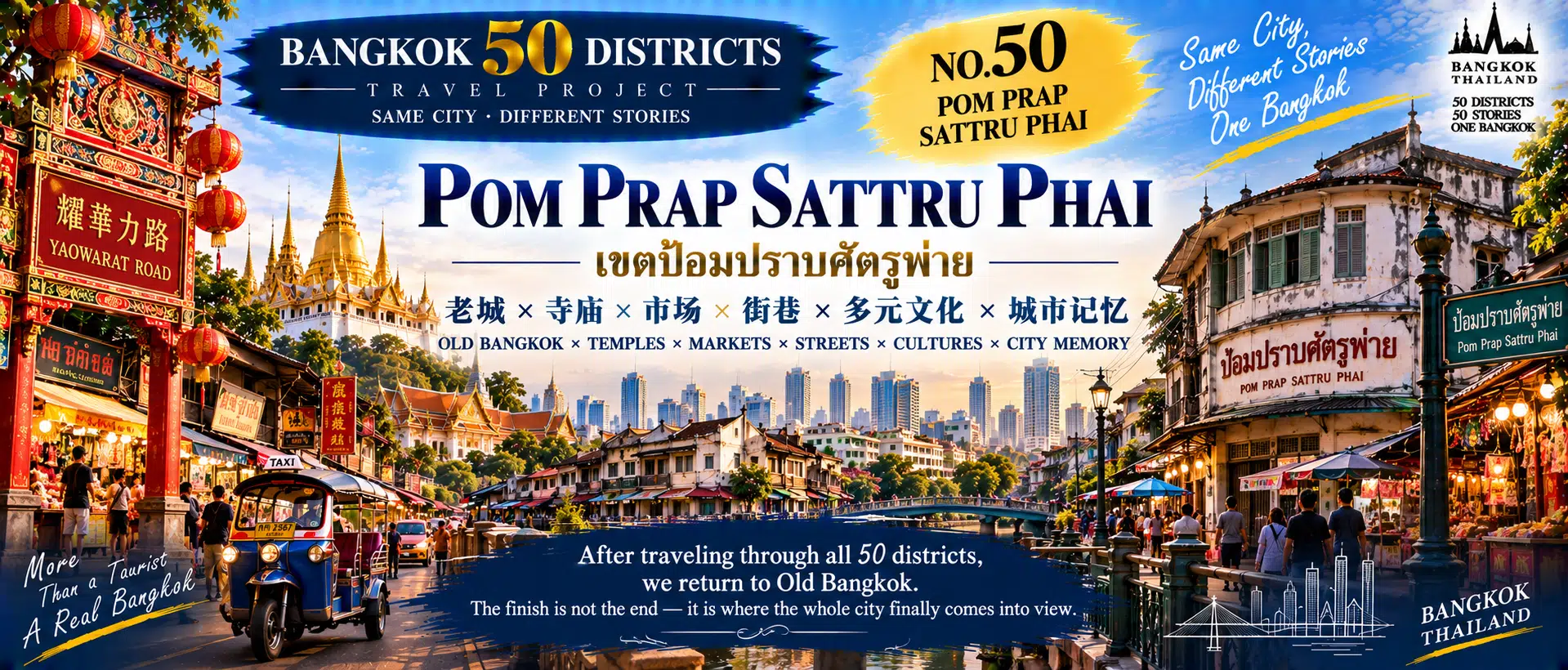Pom Prap Sattru Phai: The Final Stop, Back to Old Bangkok: Streets, Temples, Markets and Urban Memory