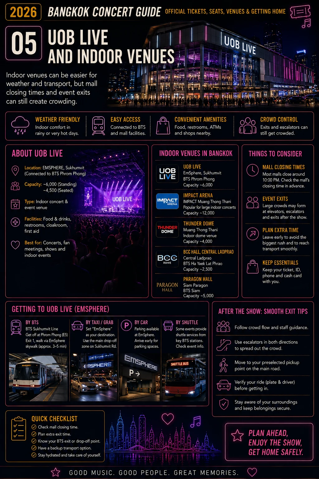 2026 Bangkok Concert Guide Official Tickets, Seats, Venues & Getting Home — section 5 visual