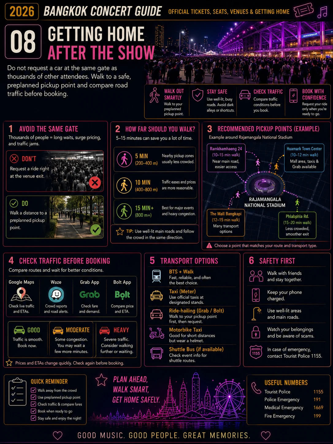 2026 Bangkok Concert Guide Official Tickets, Seats, Venues & Getting Home — section 8 visual