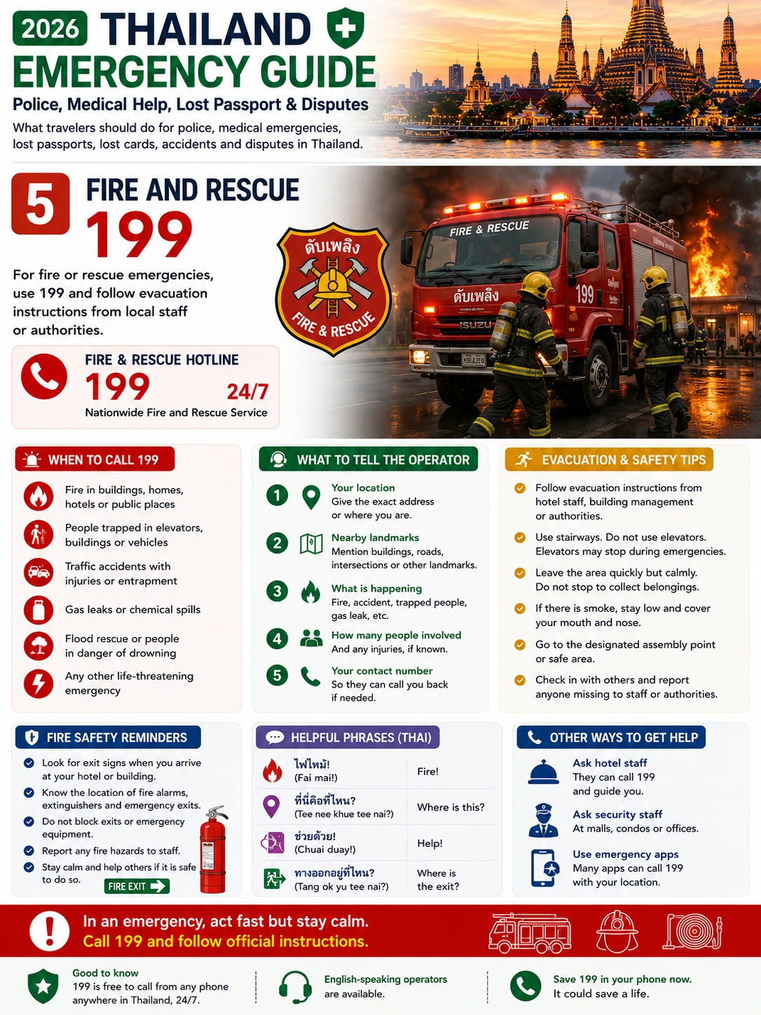 2026 Thailand Emergency Guide Police, Medical Help, Lost Passport & Disputes — section 5 visual
