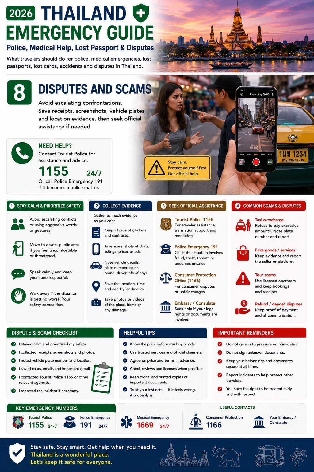 2026 Thailand Emergency Guide Police, Medical Help, Lost Passport & Disputes — section 8 visual