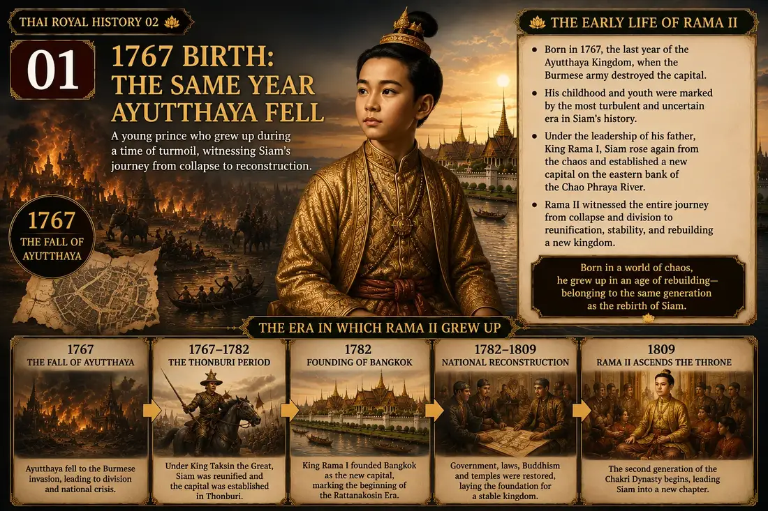 King Rama II historical illustration 01
