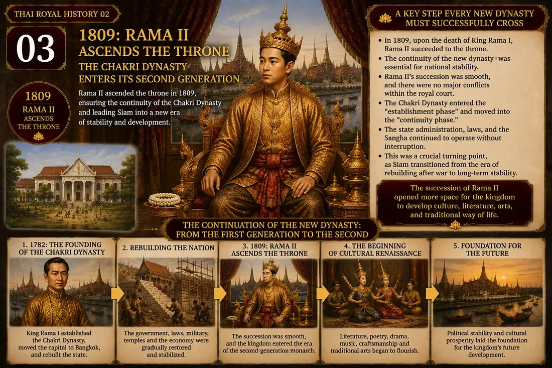 King Rama II historical illustration 03