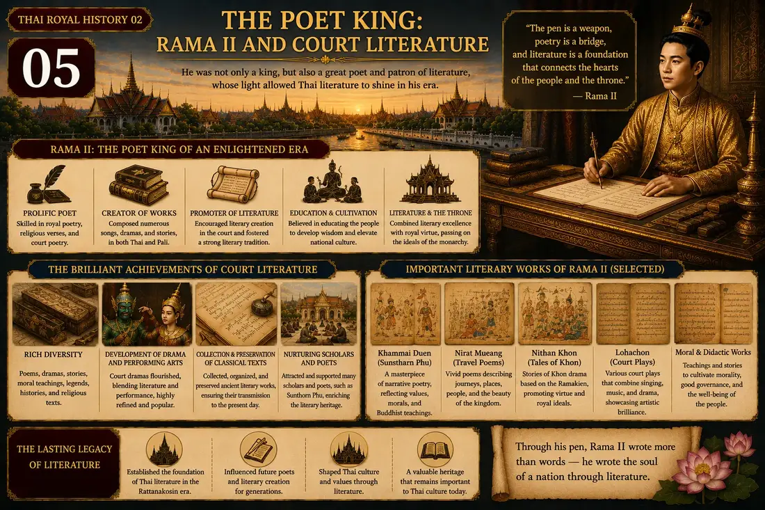 King Rama II historical illustration 05