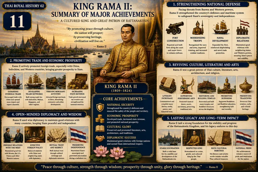 King Rama II historical illustration 11