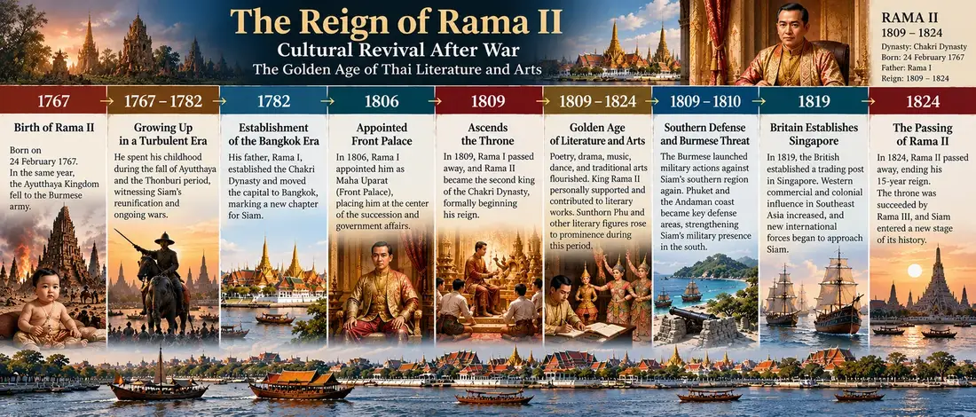 King Rama II historical illustration 12