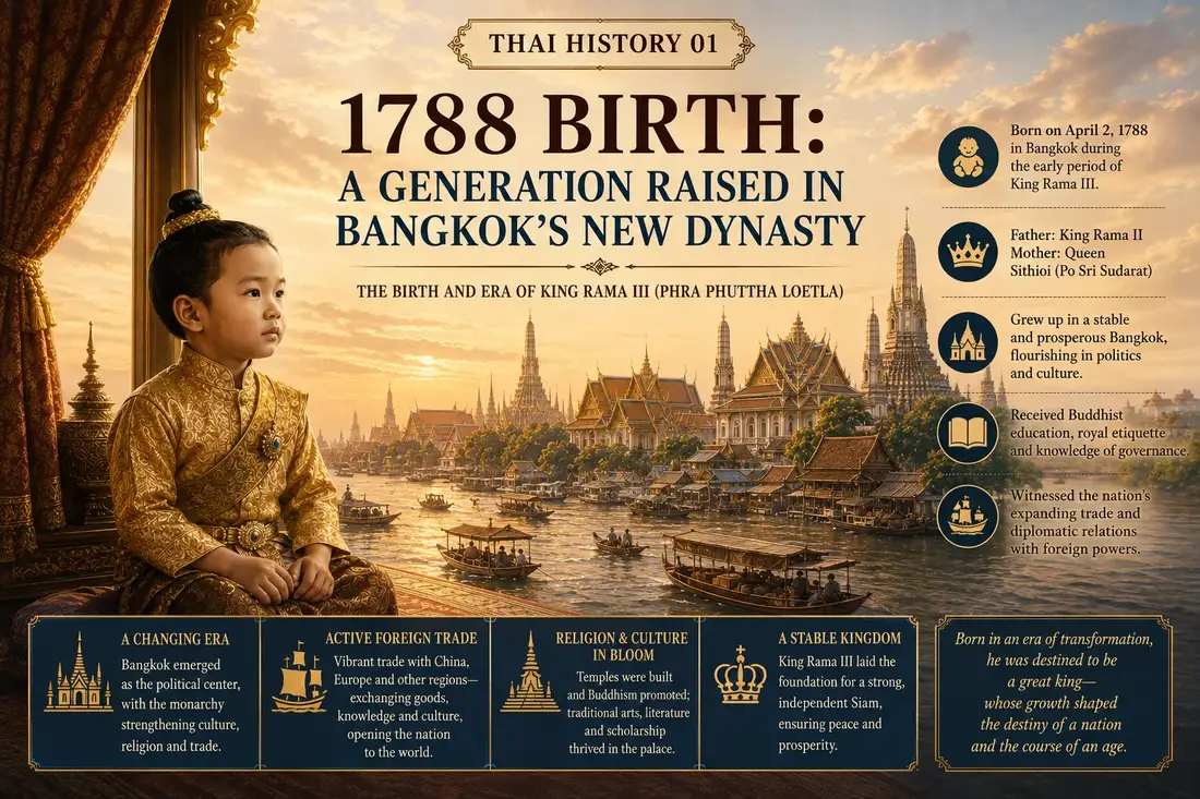 King Rama III historical illustration 01