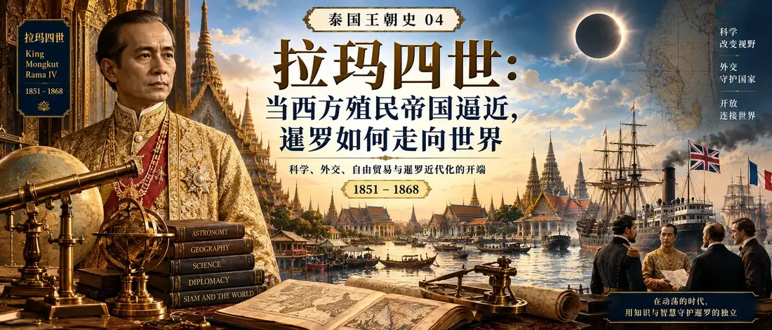 拉玛四世：当西方殖民帝国逼近，暹罗如何走向世界