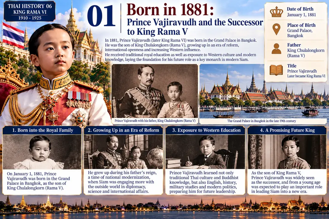 King Rama VI historical illustration 01
