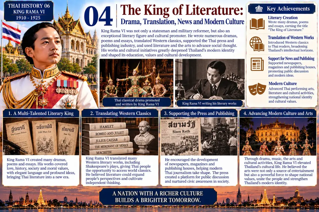 King Rama VI historical illustration 04