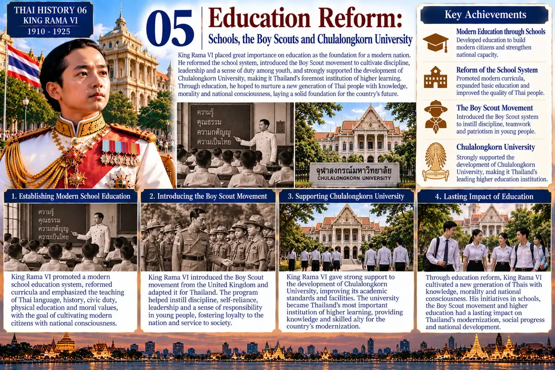 King Rama VI historical illustration 05