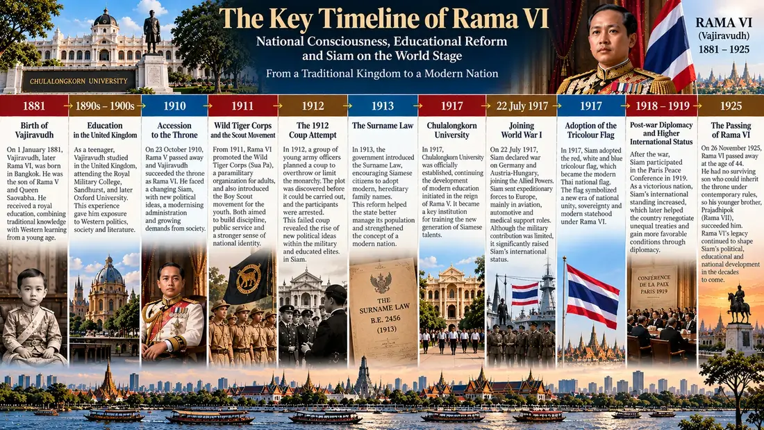 King Rama VI historical illustration 11