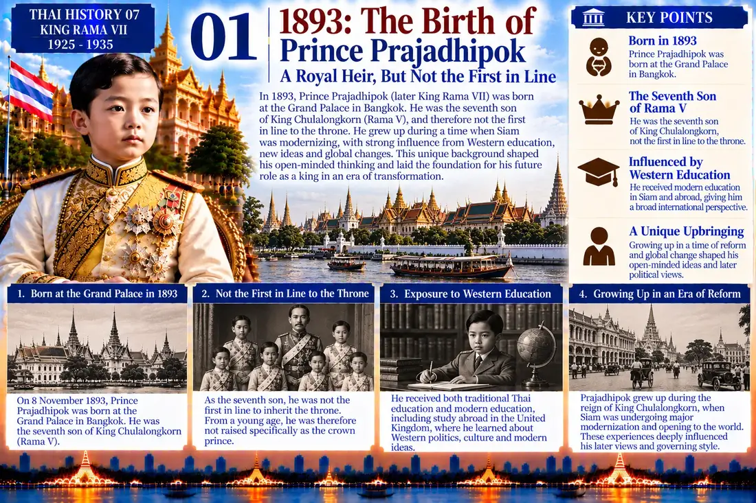 King Rama VII historical illustration 01