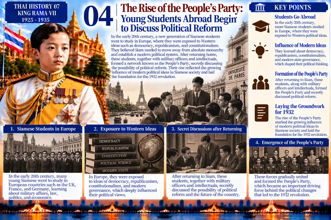 King Rama VII historical illustration 04