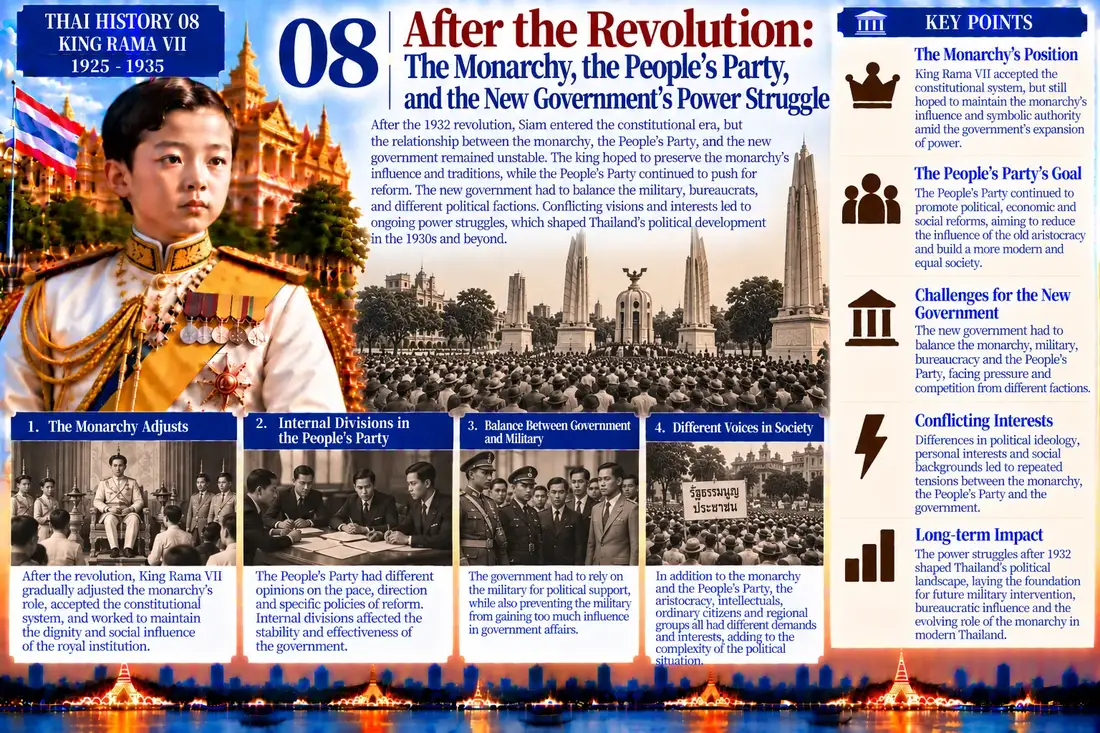 King Rama VII historical illustration 08
