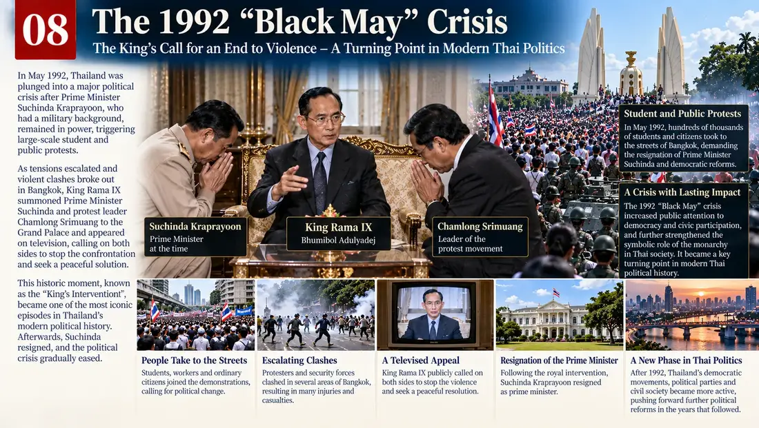 King Rama IX historical illustration 08