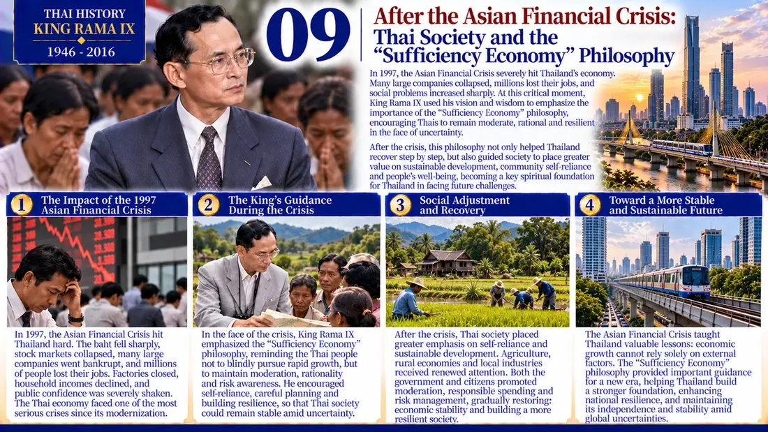 King Rama IX historical illustration 09
