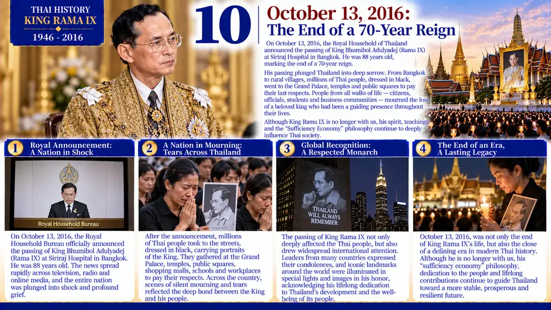 King Rama IX historical illustration 10