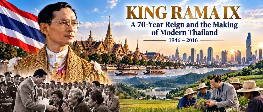 King Rama IX: A 70-Year Reign and the Making of Modern Thailand